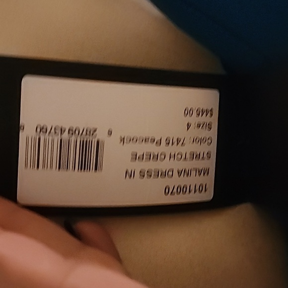 HALSTON MALINA DRESS IN STRETCH CREPE SIZE 4 - Picture 6 of 6